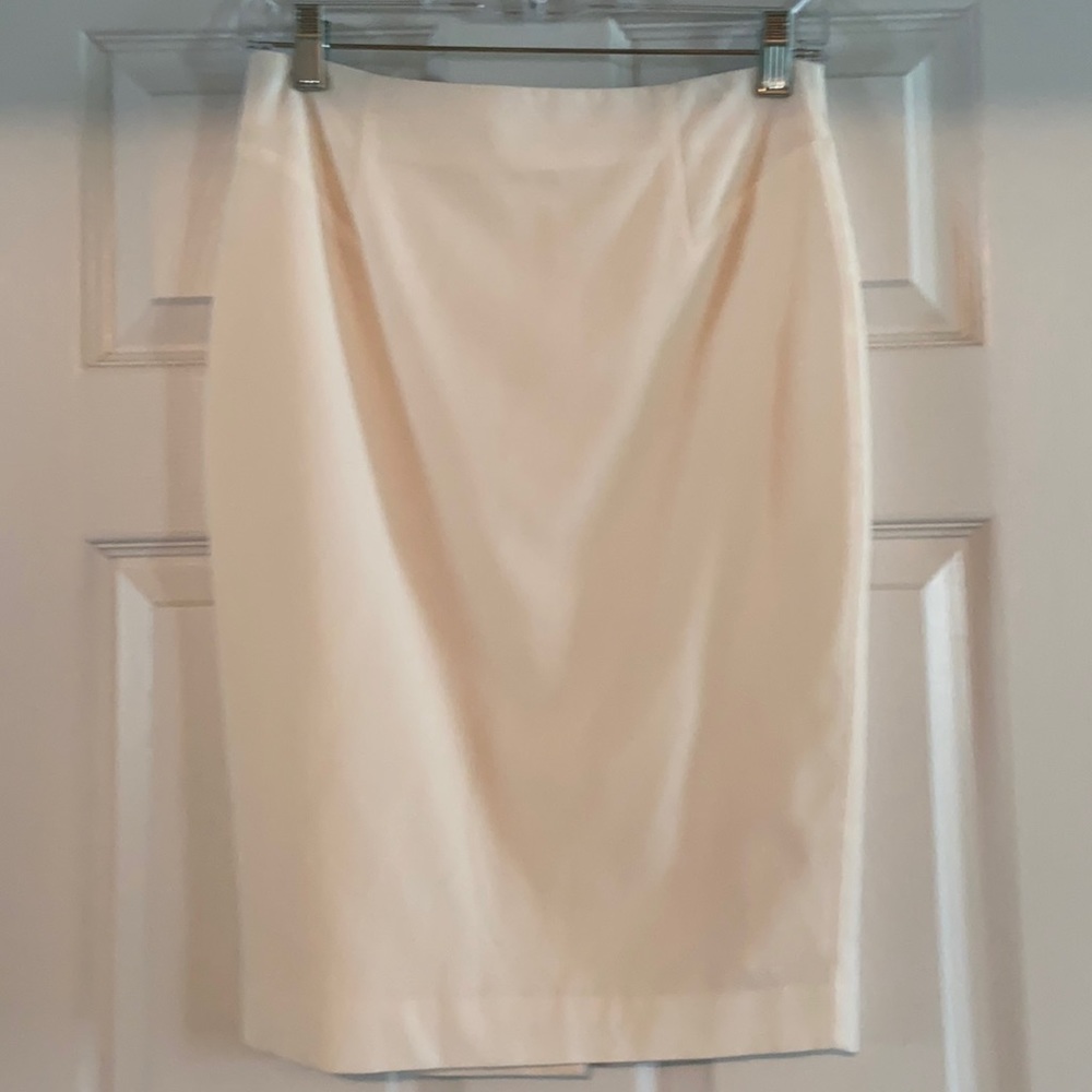 Classic Cream Pencil Skirt - Women